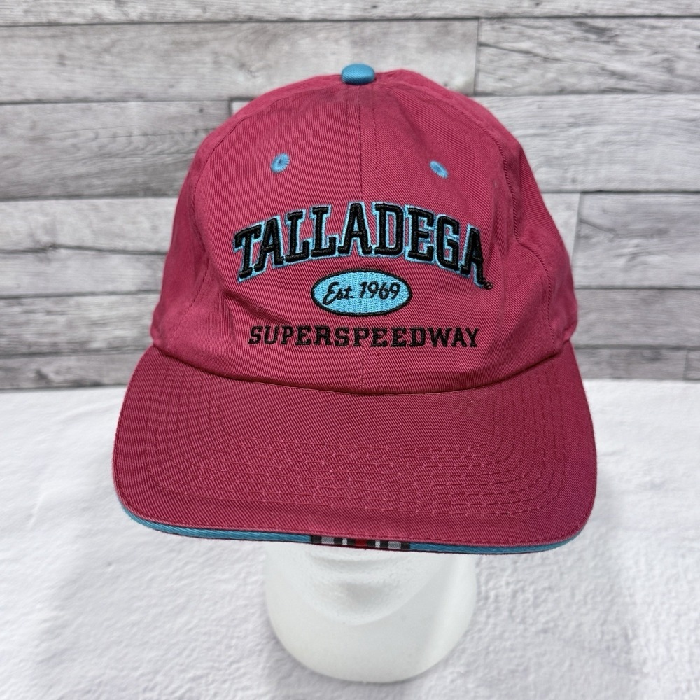 Talladega Superspeedway NASCAR Hat Strapback Racing Cap‎ Red Adjustable